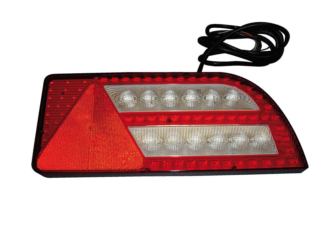 FEU LED ARRIÈRE DROIT MULTIFONCTIONS 12/24 V CÂBLÉ 2m